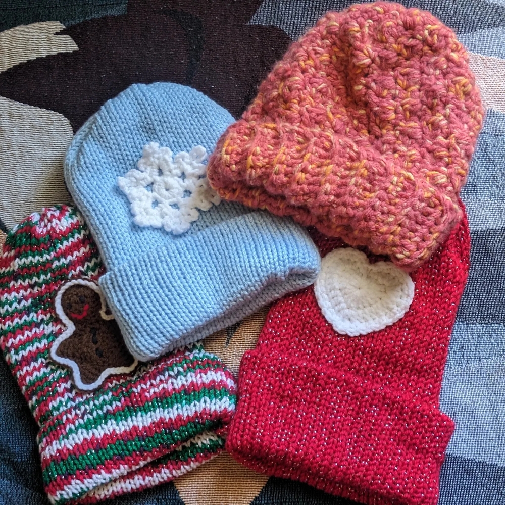Cozy Multicolor Knitted Beanie Set
